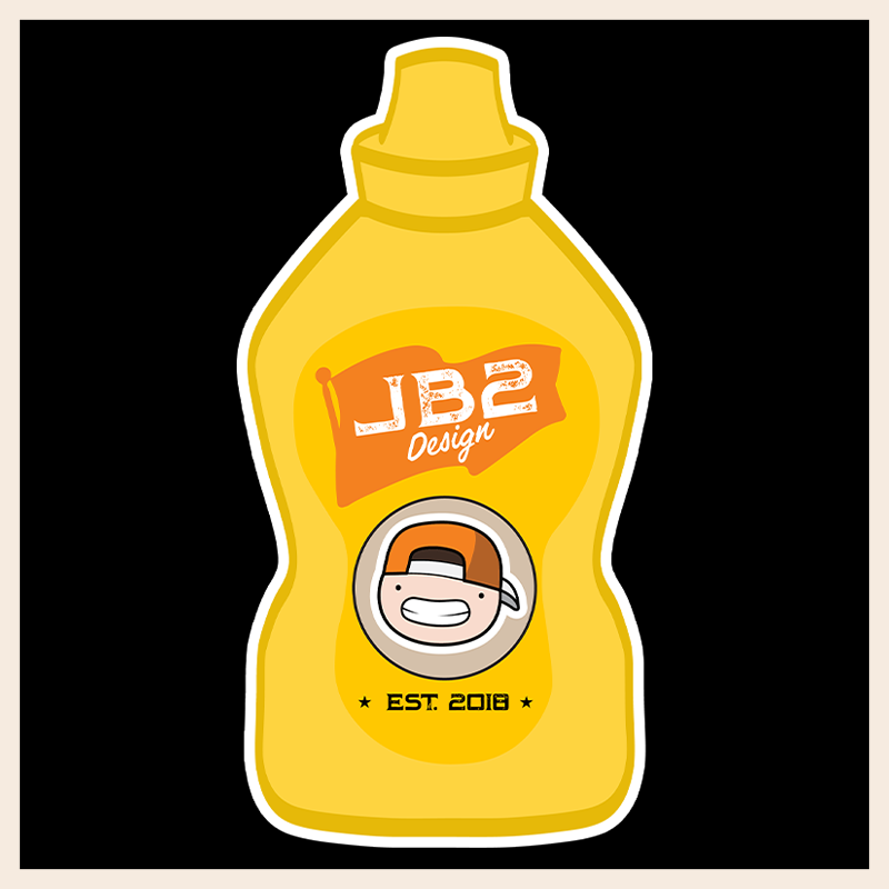 JB2 Mustard Bottle Illustration