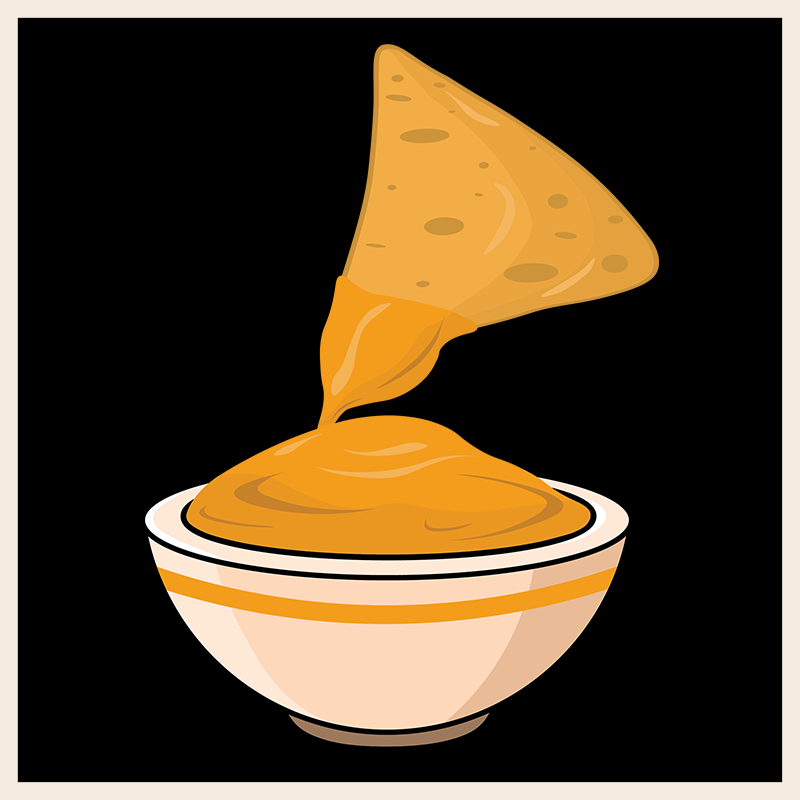 JB2 Nacho Chip With Cheese Illustration